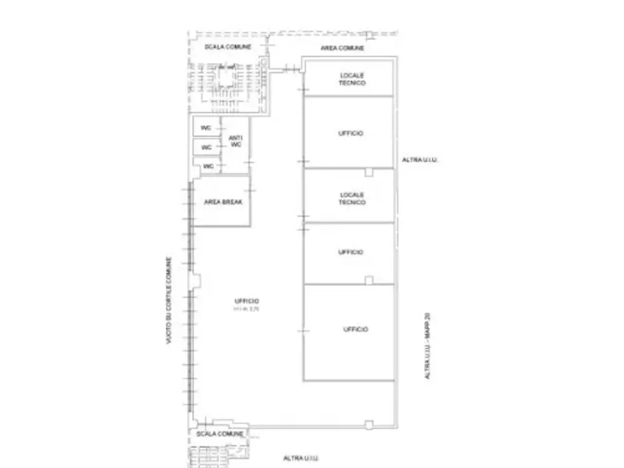 Ufficio in Via Cascina Colombaro 56, Cuneo, {3} - Planimetria 1