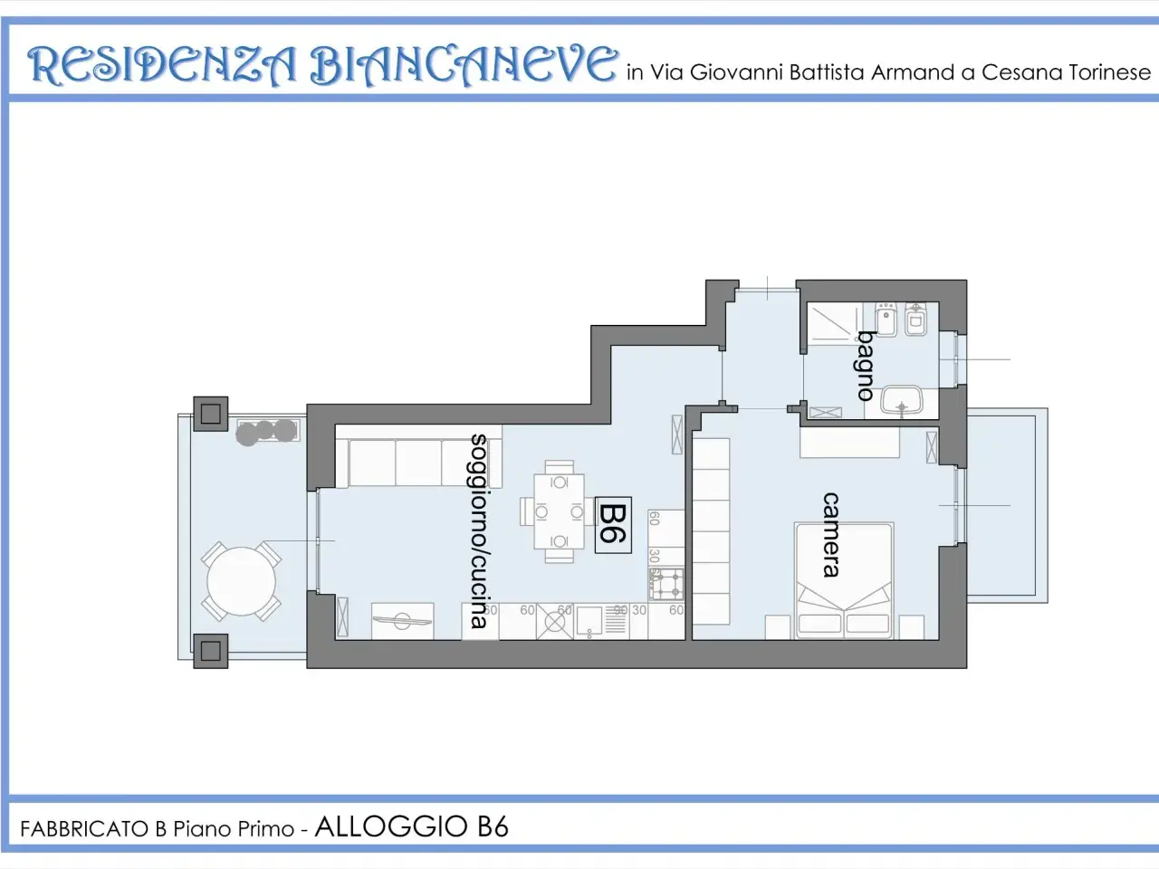 Bilocale in vendita, Piazza Fraiteve 5, Sestriere - Planimetria 1