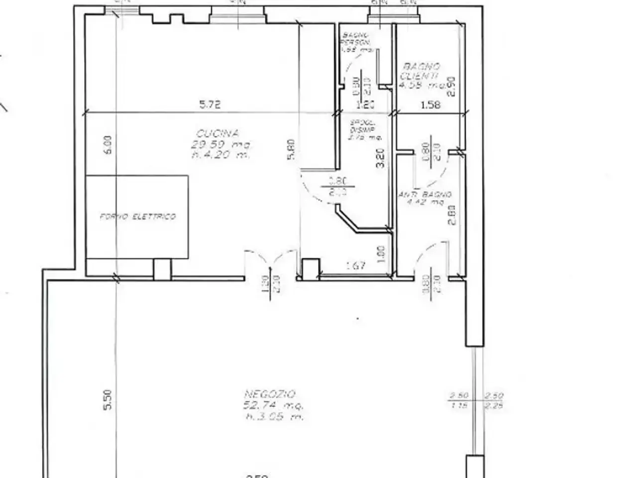 Locale commerciale in Via Fratelli Cervi 2, San Giuliano Milanese, {3} - Planimetria 1