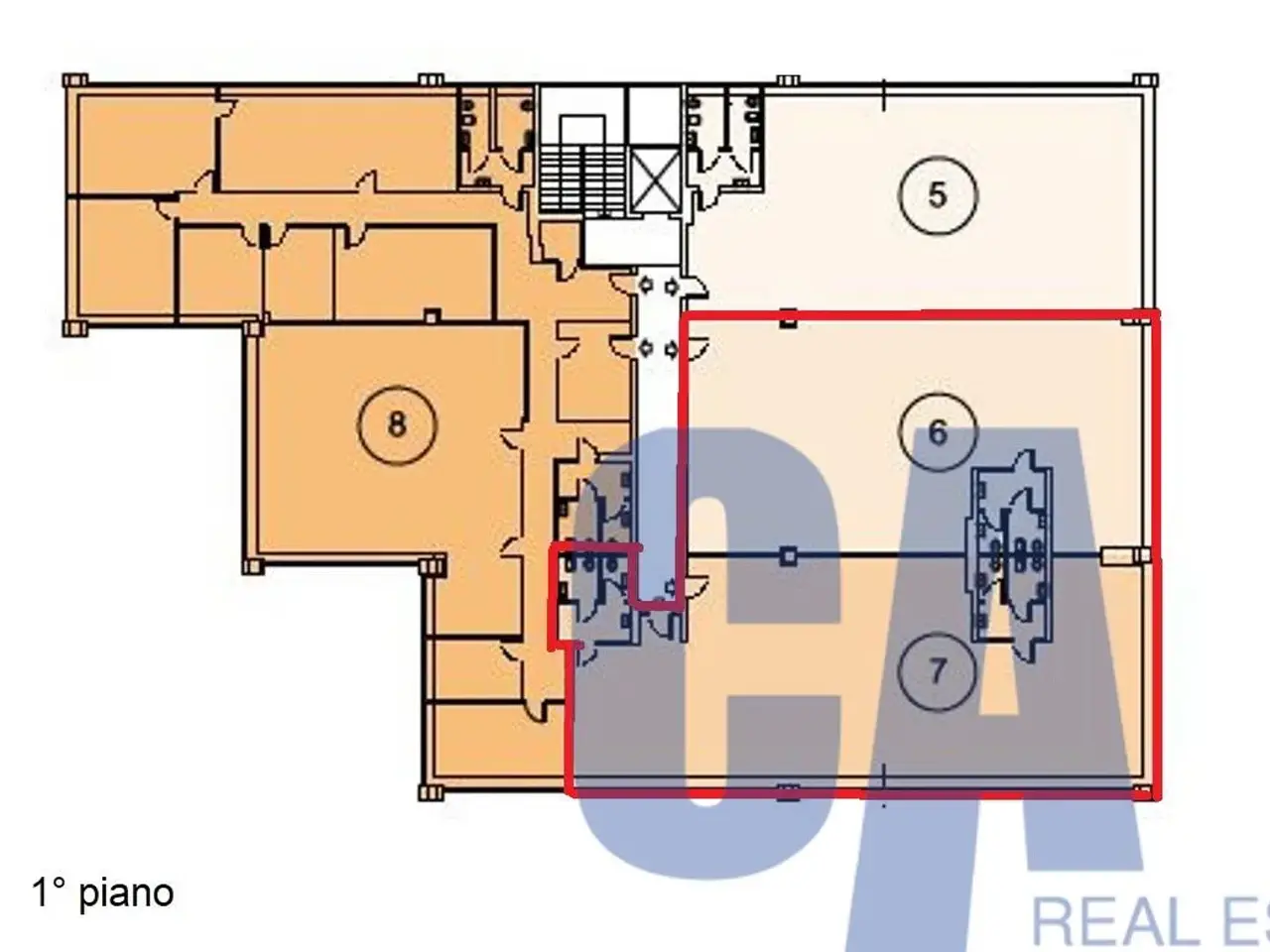 Ufficio in Vicolo Simonetta, Caponago, {3} - Planimetria 1