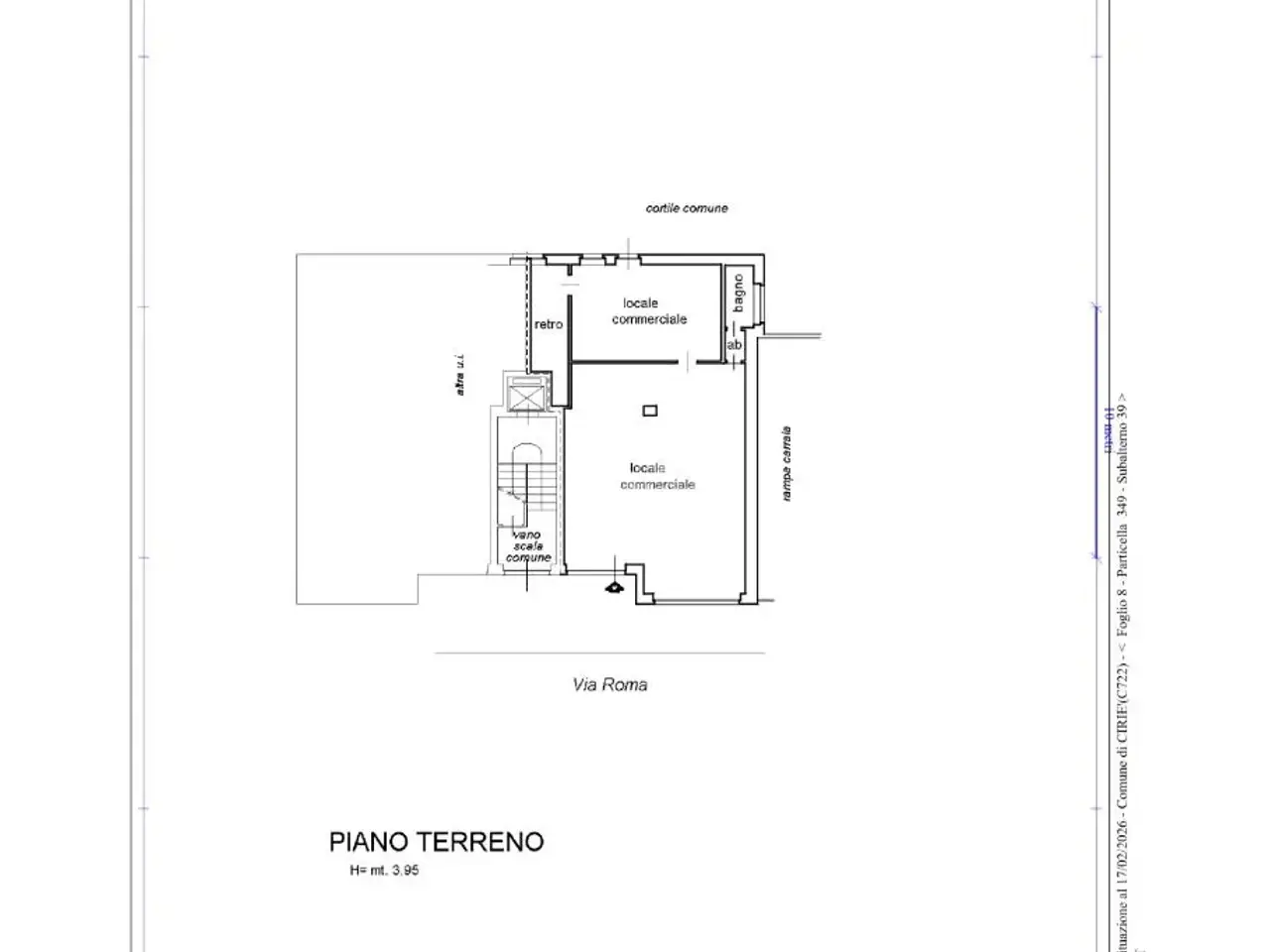 Negozio in Via Roma 20, Cirie', {3} - Planimetria 1