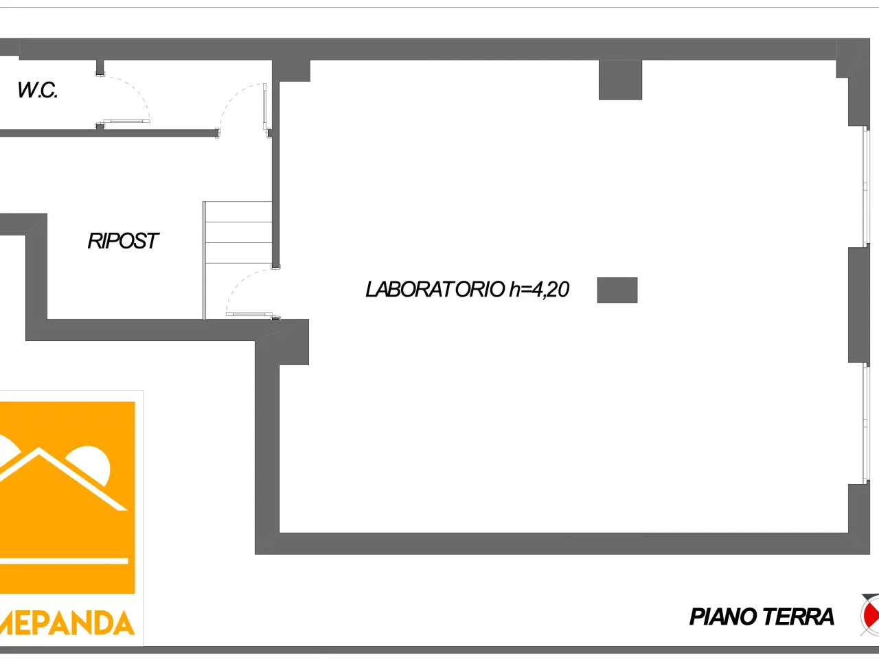Negozio in Via Timoleone 1a, Catania, {3} - Planimetria 1