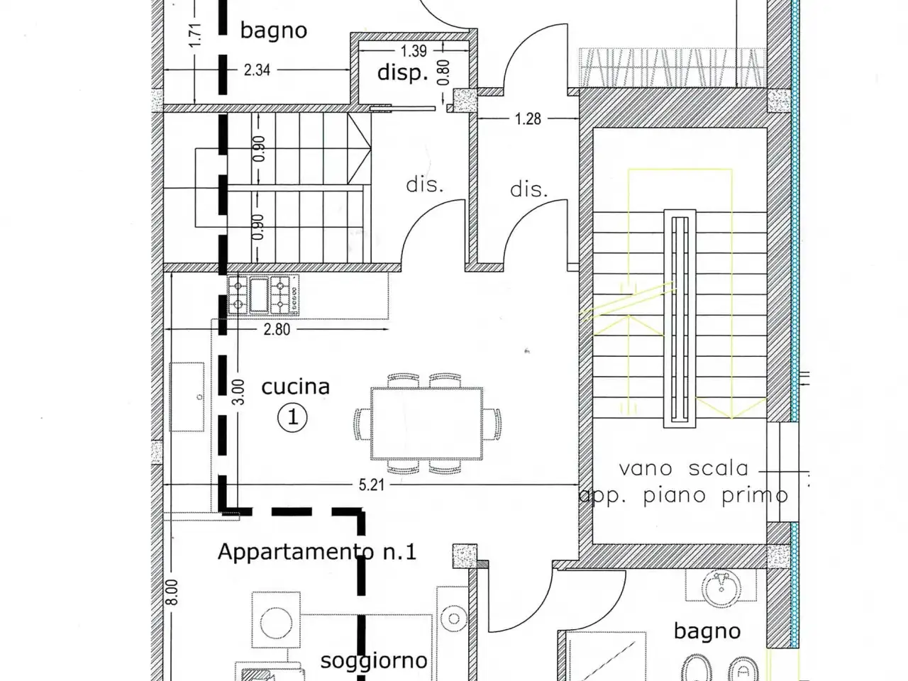 Quadrilocale in vendita, delle Ville 545, Capannori - Planimetria 1