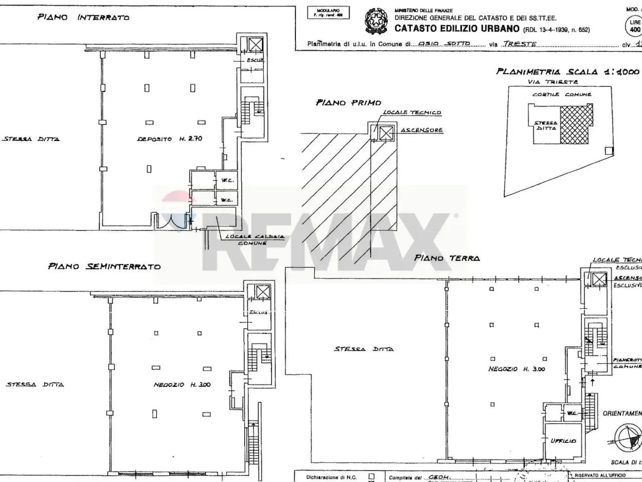 Negozio in Via Trieste 12, Osio Sotto, {3} - Planimetria 1