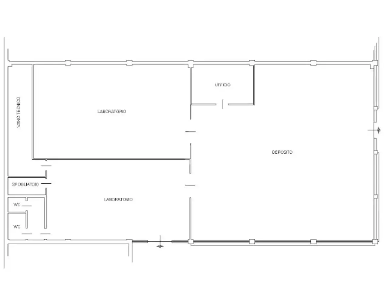 Laboratorio in Via per Cesano Boscone 12, Corsico, {3} - Planimetria 1