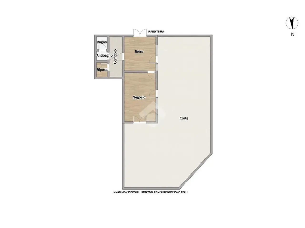 Negozio in Via Foscolo 15, Porto San Giorgio, {3} - Planimetria 1