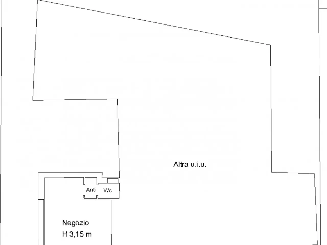 Negozio in Via Andrea Costa, Venezia, {3} - Planimetria 1