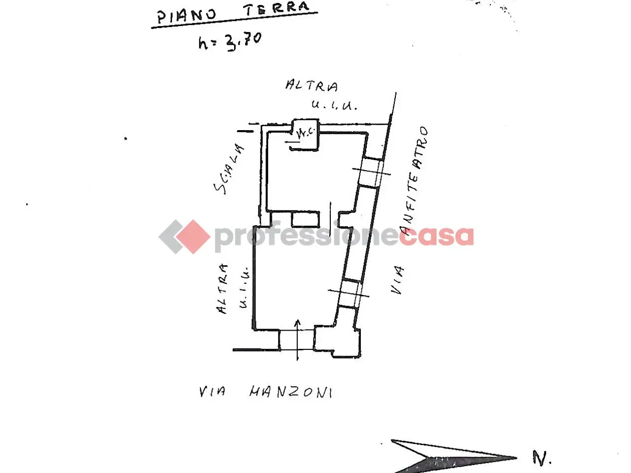 Negozio in Via Alessandro Manzoni 14, Catania, {3} - Planimetria 1