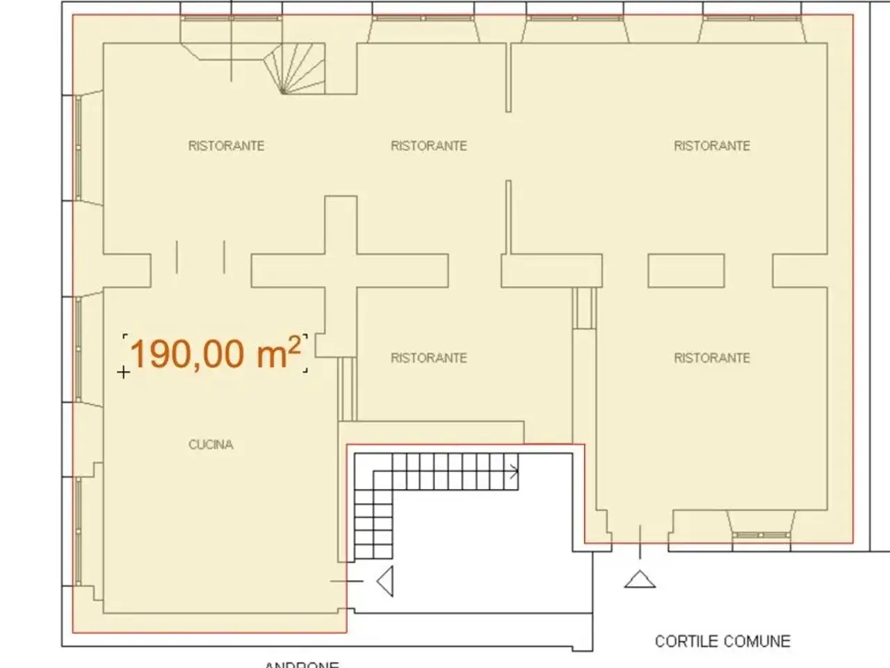 Ristorante in , Milano, {3} - Planimetria 1