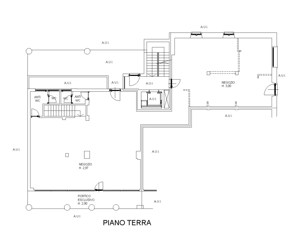 Palazzina commerciale in Piazzale Europa 79, Sarezzo, {3} - Planimetria 1