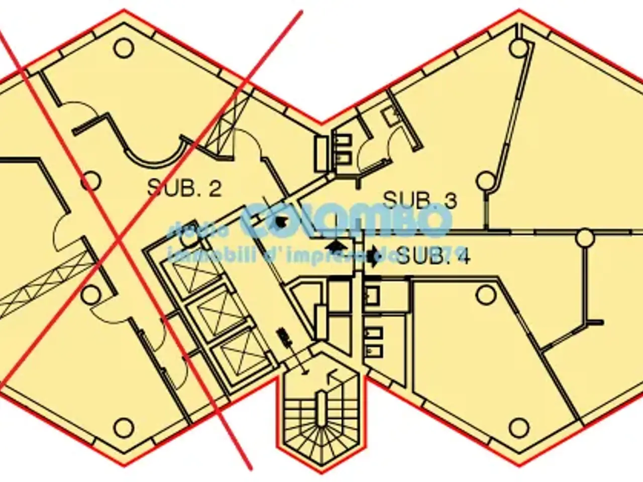 Ufficio in Via Guglielmo Oberdan, Brescia, {3} - Planimetria 1
