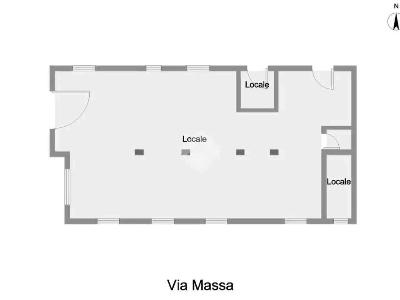 Negozio in Via Massa 57, Pollena Trocchia, {3} - Planimetria 1