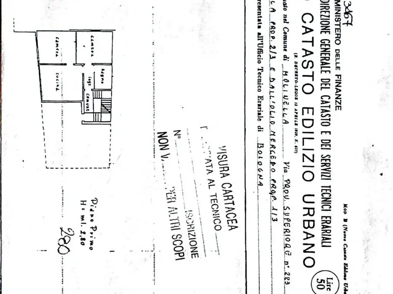 Trilocale in Via Provinciale Superiore 223, Molinella - Planimetria 1