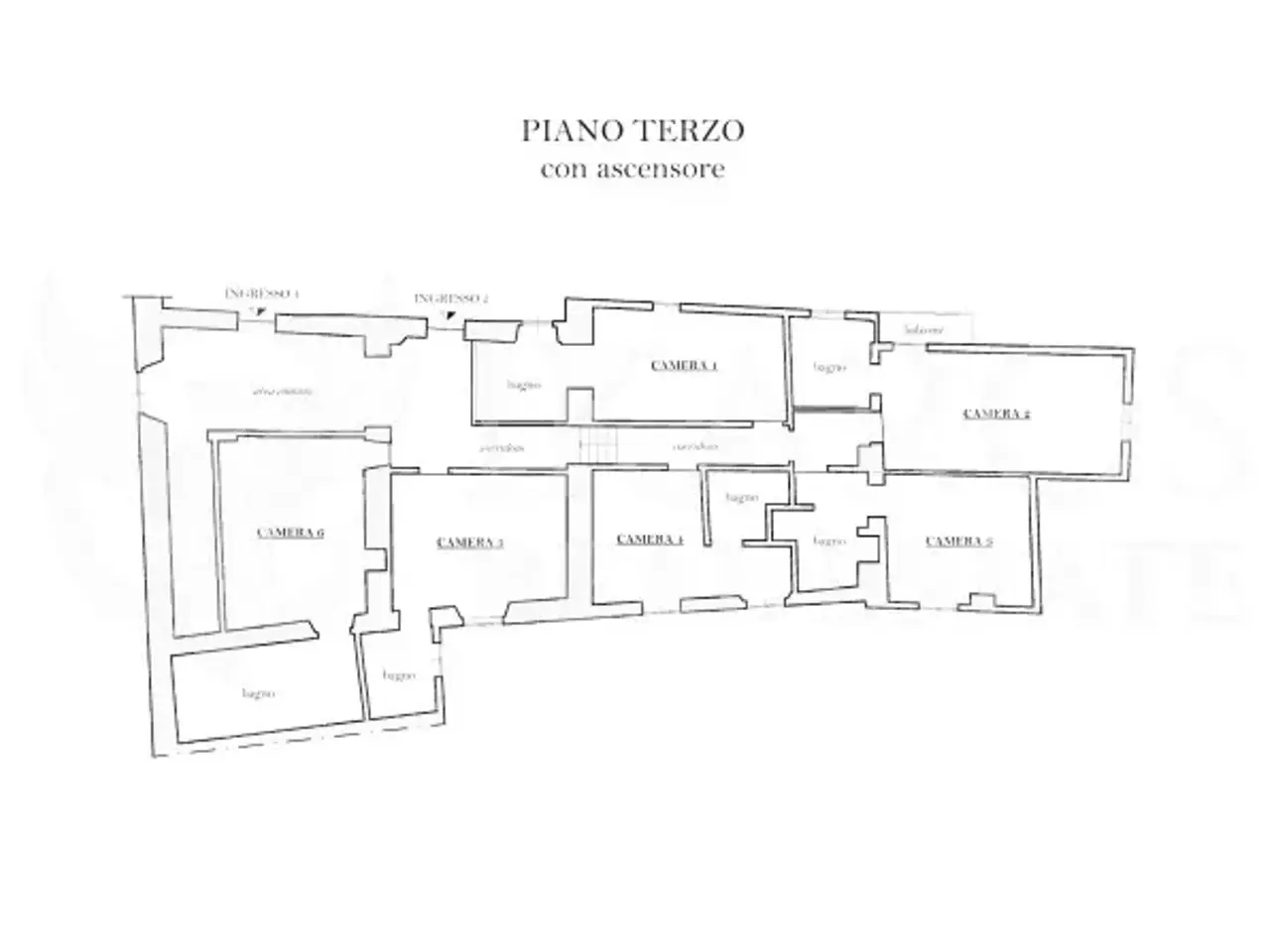 Bed & Breakfast in Borgo Santi Apostoli 20, Firenze, {3} - Planimetria 1