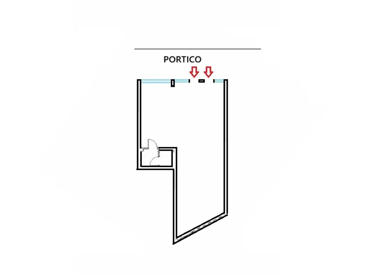 Negozio in Via Aquileia, Mestrino, {3} - Planimetria 1