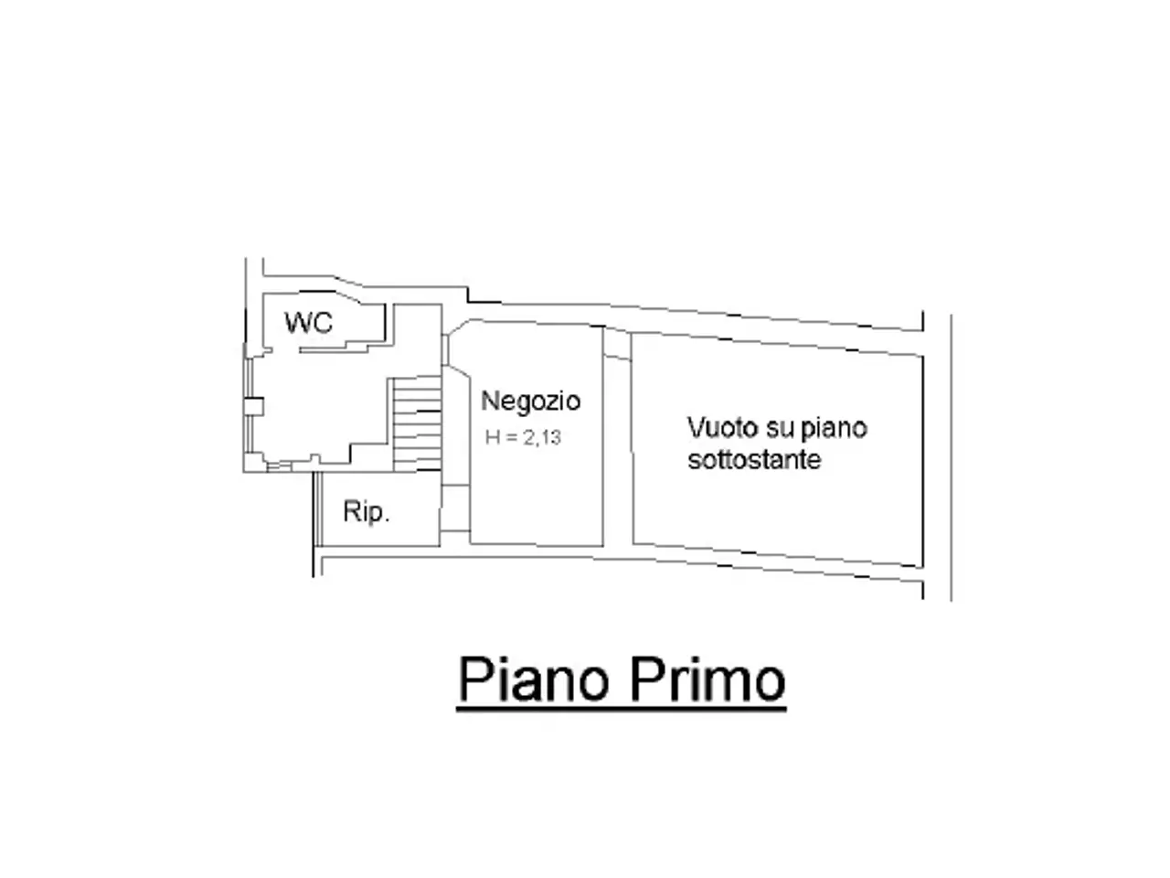 Negozio in a Cavour 24, Massa, {3} - Planimetria 1