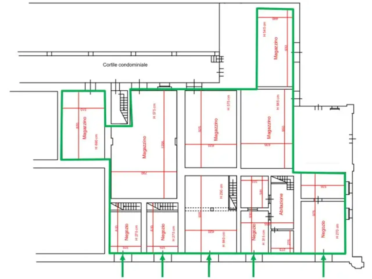 Negozio in Via Giuseppe Garibaldi 23, Palermo, {3} - Planimetria 1
