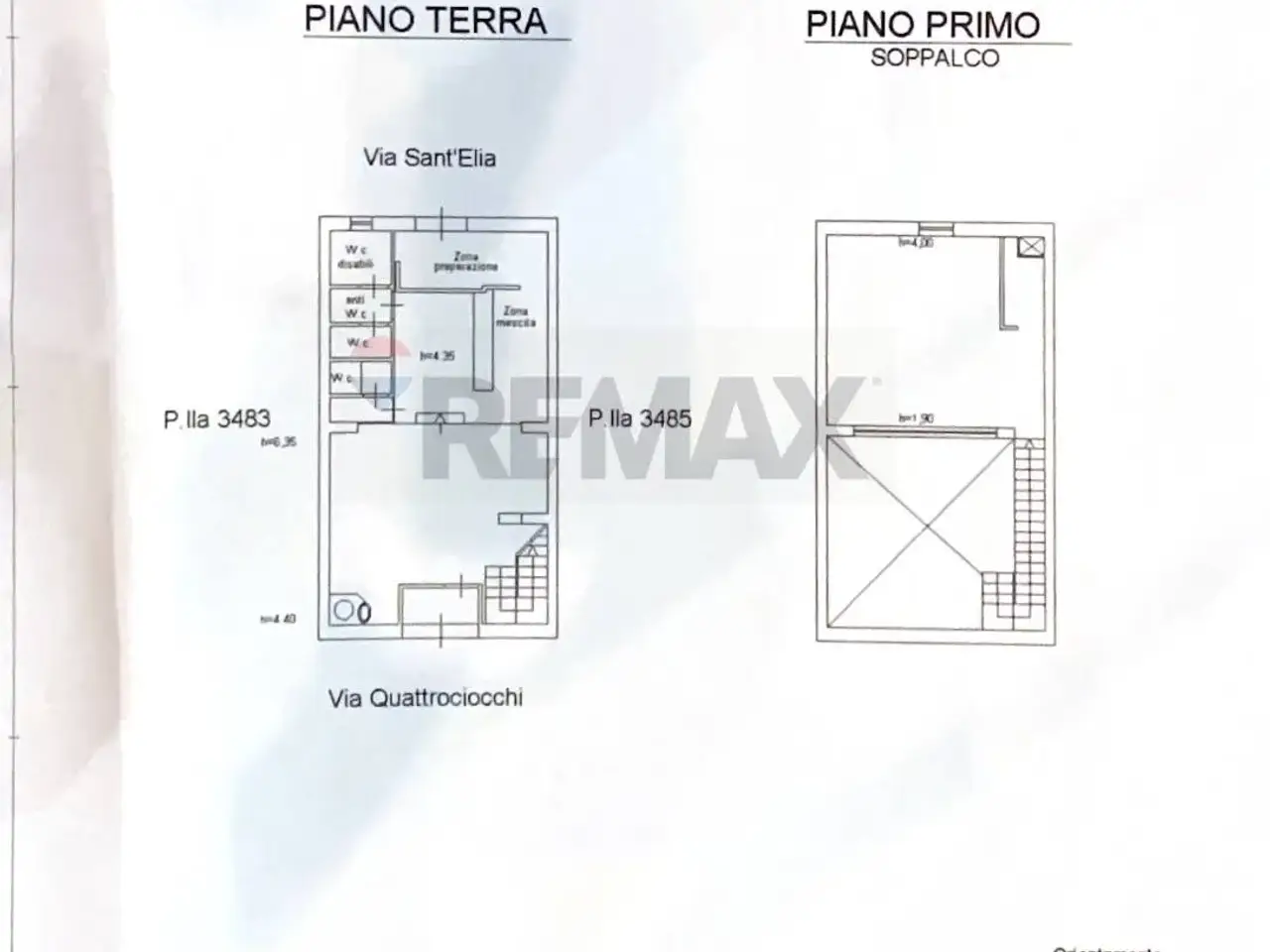 Negozio in Via Quattrociocchi 24, Bagheria, {3} - Planimetria 1