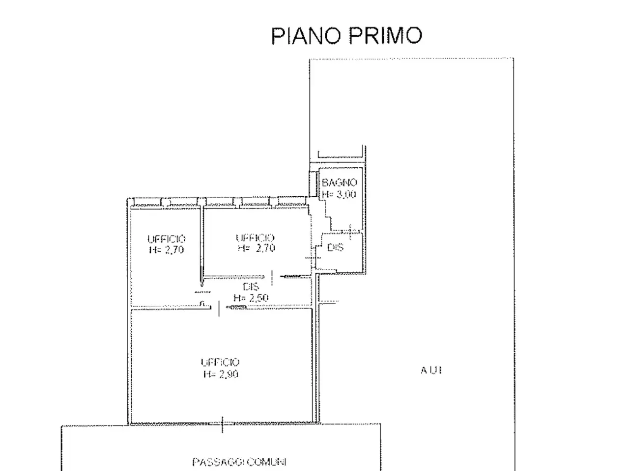 Ufficio in Piazza Vincenzo Rosa 10, Palazzolo Sull'Oglio, {3} - Planimetria 1