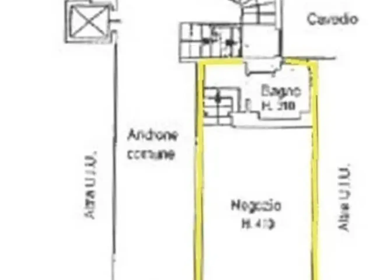 Palazzina commerciale in Via Pulci 15, Milano, {3} - Planimetria 1