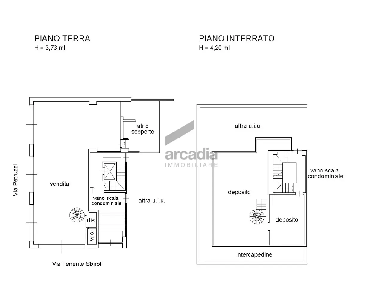 Palazzina commerciale in Via Vincenzo Petruzzi 49, Putignano, {3} - Planimetria 1