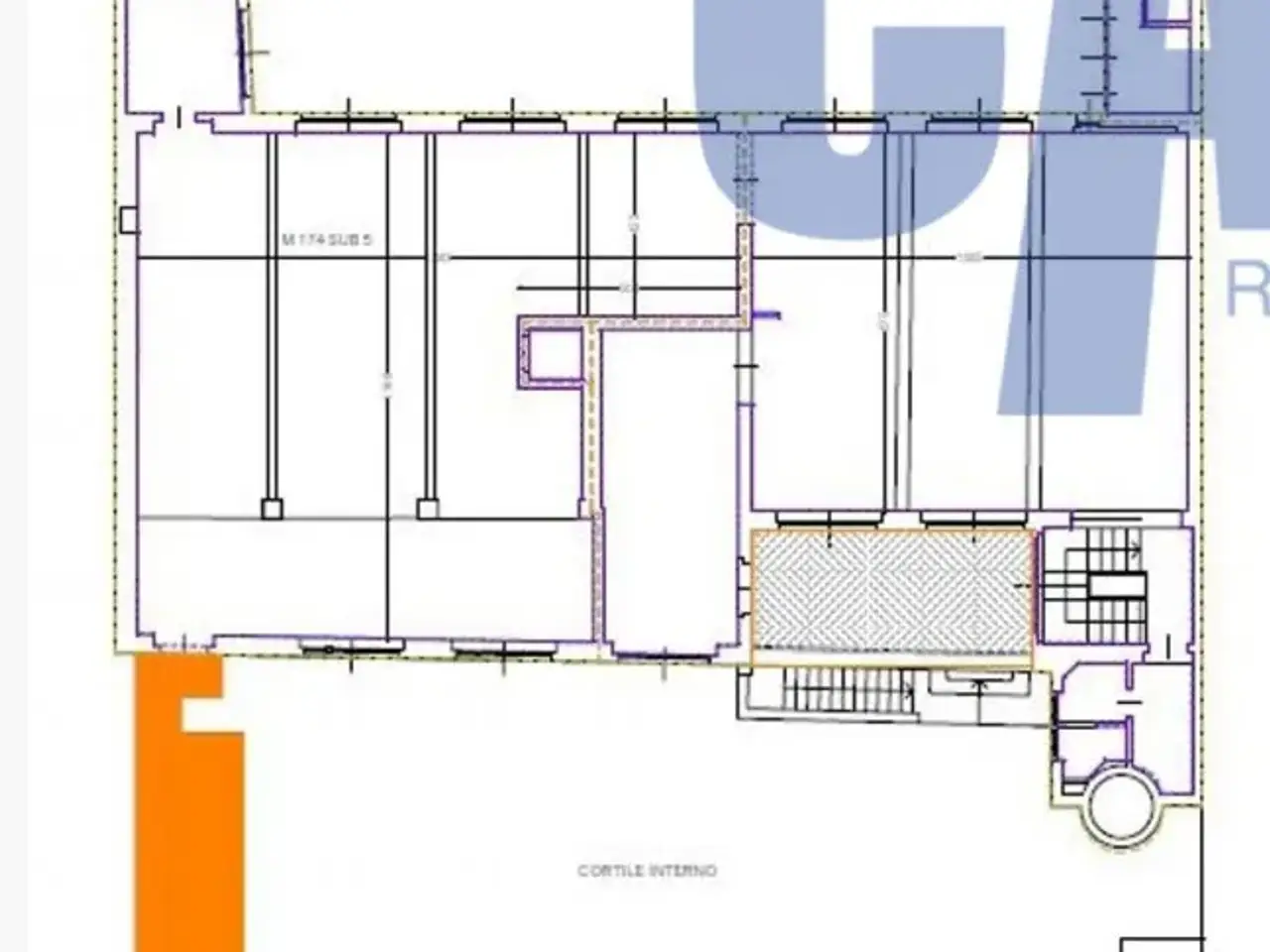 Ufficio in Via Forcella Vincenzo, Milano, {3} - Planimetria 1