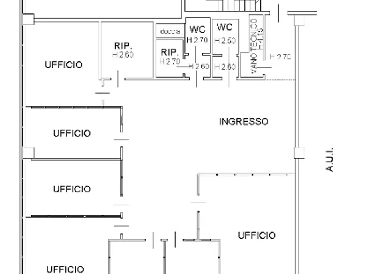 Ufficio in Via Zamenhof, 22, Vicenza, {3} - Planimetria 1