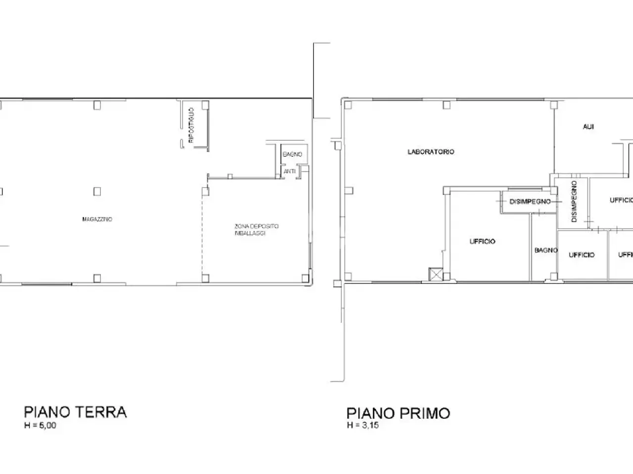 Capannone in Via Corradina, Cervia, {3} - Planimetria 1