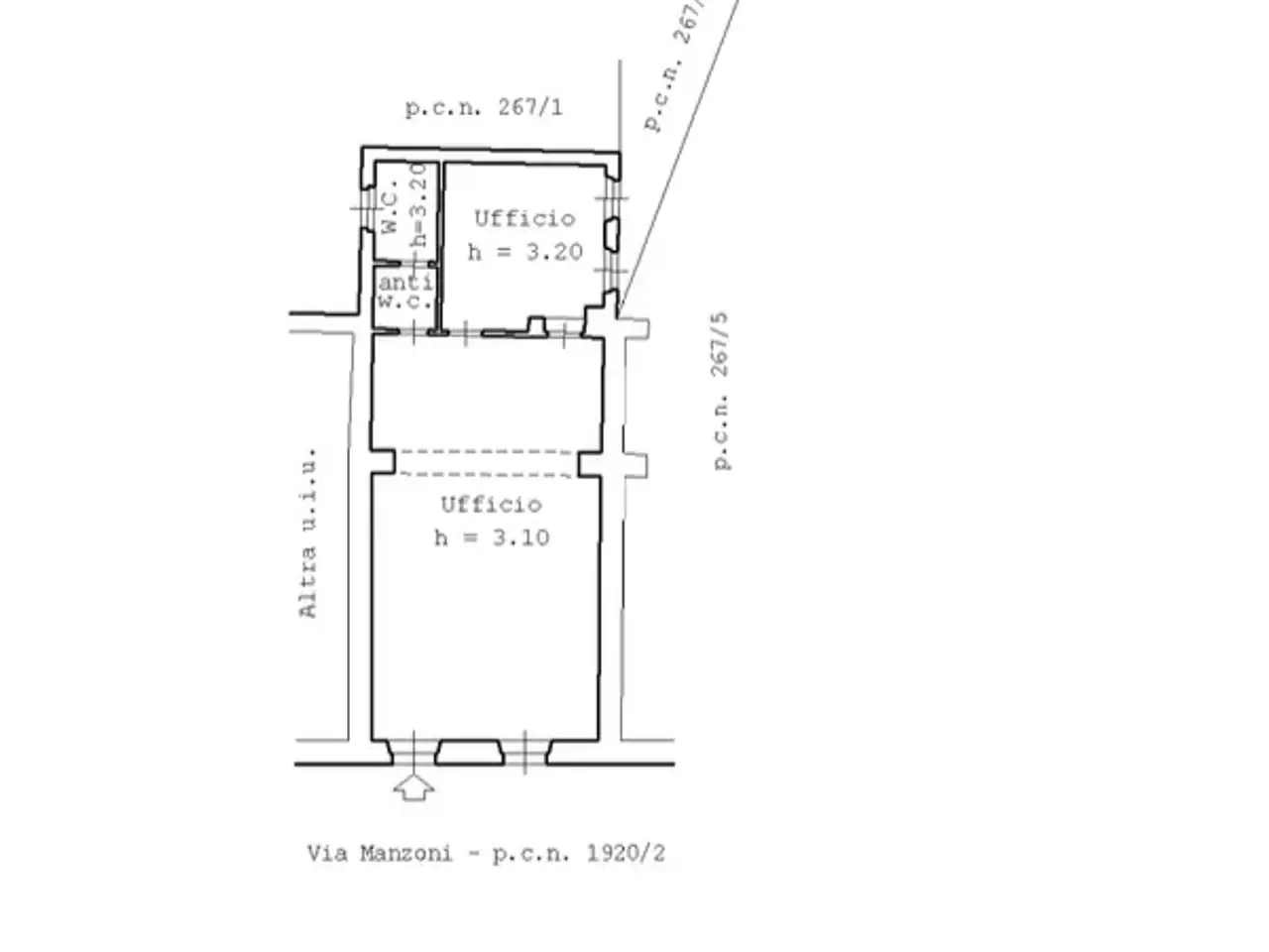 Palazzina commerciale in Via Alessandro Manzoni 17, Mariano Del Friuli, {3} - Planimetria 1