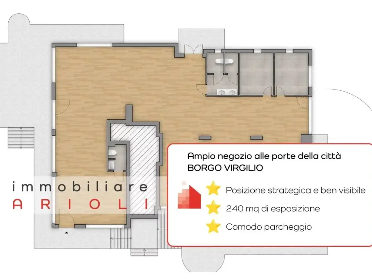 Negozio in 
Borgo Virgilio, 
46034, Borgo Virgilio, {3} - Foto 1