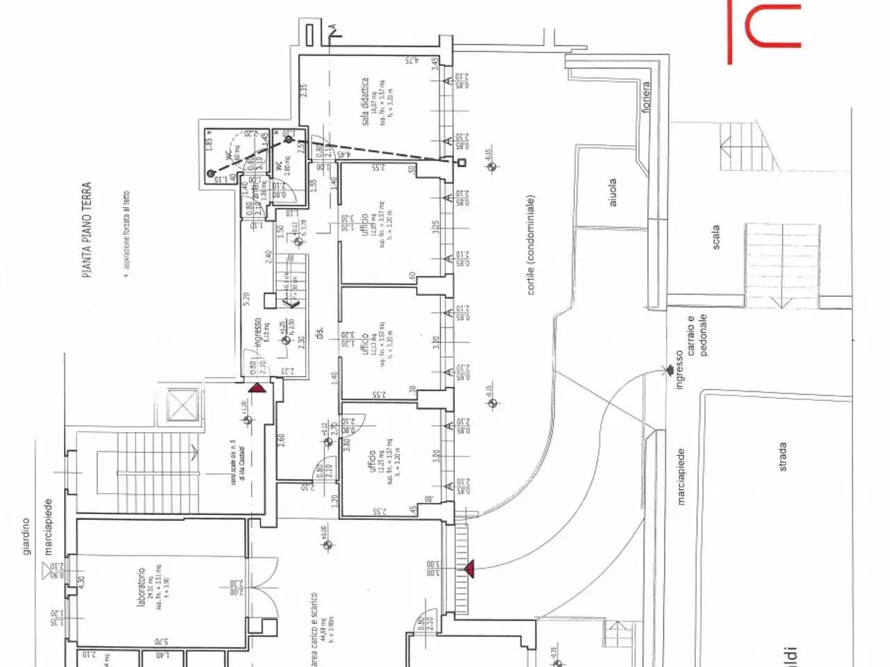 Ufficio in Via Castaldi 5, Trieste, {3} - Planimetria 1