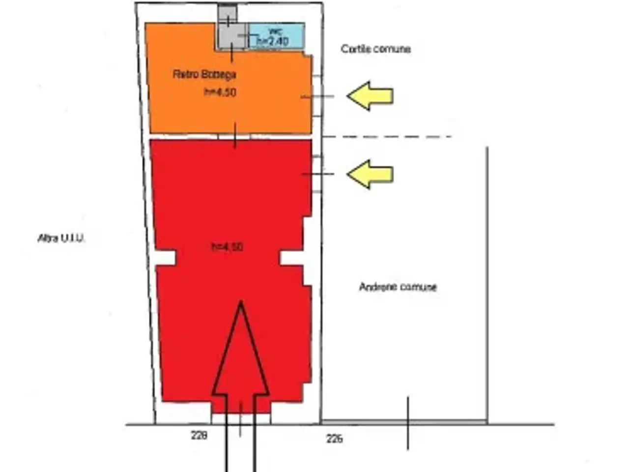 Negozio in Via Francesco Crispi 228, Catania, {3} - Planimetria 1
