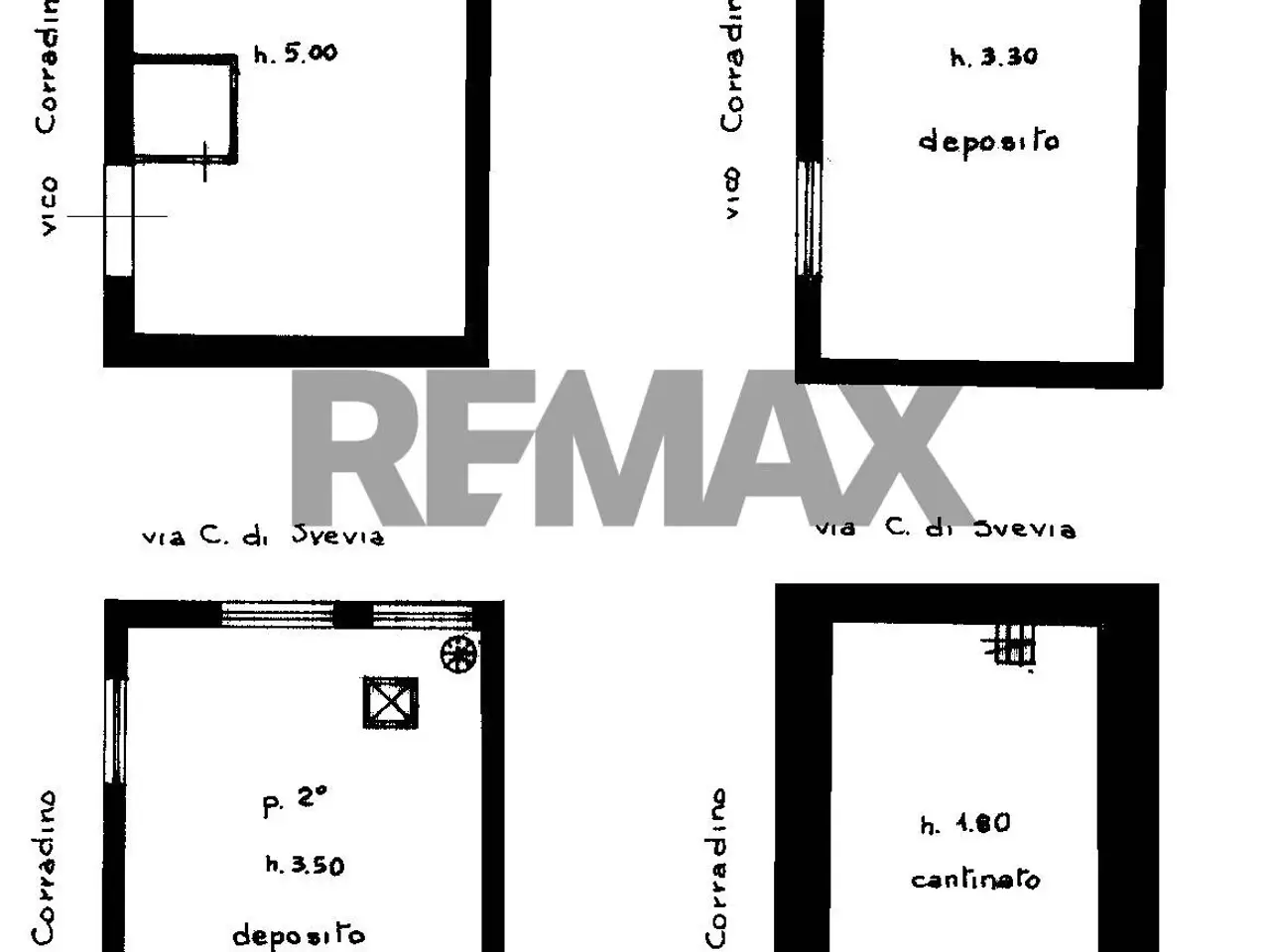 Negozio in Vico Corradino 155-157, Napoli, {3} - Planimetria 1