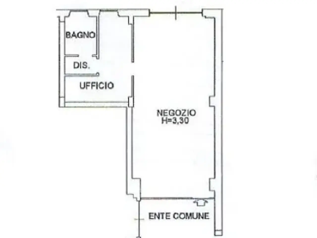 Negozio in Via Enrico Toti, Carate Brianza, {3} - Planimetria 1