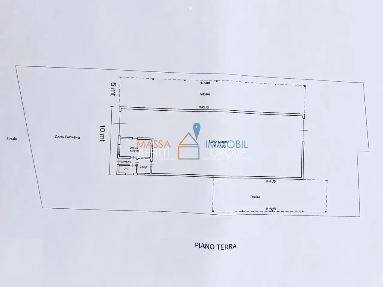 Capannone in Via Provinciale Avenza-Massa 194, Carrara, {3} - Planimetria 1