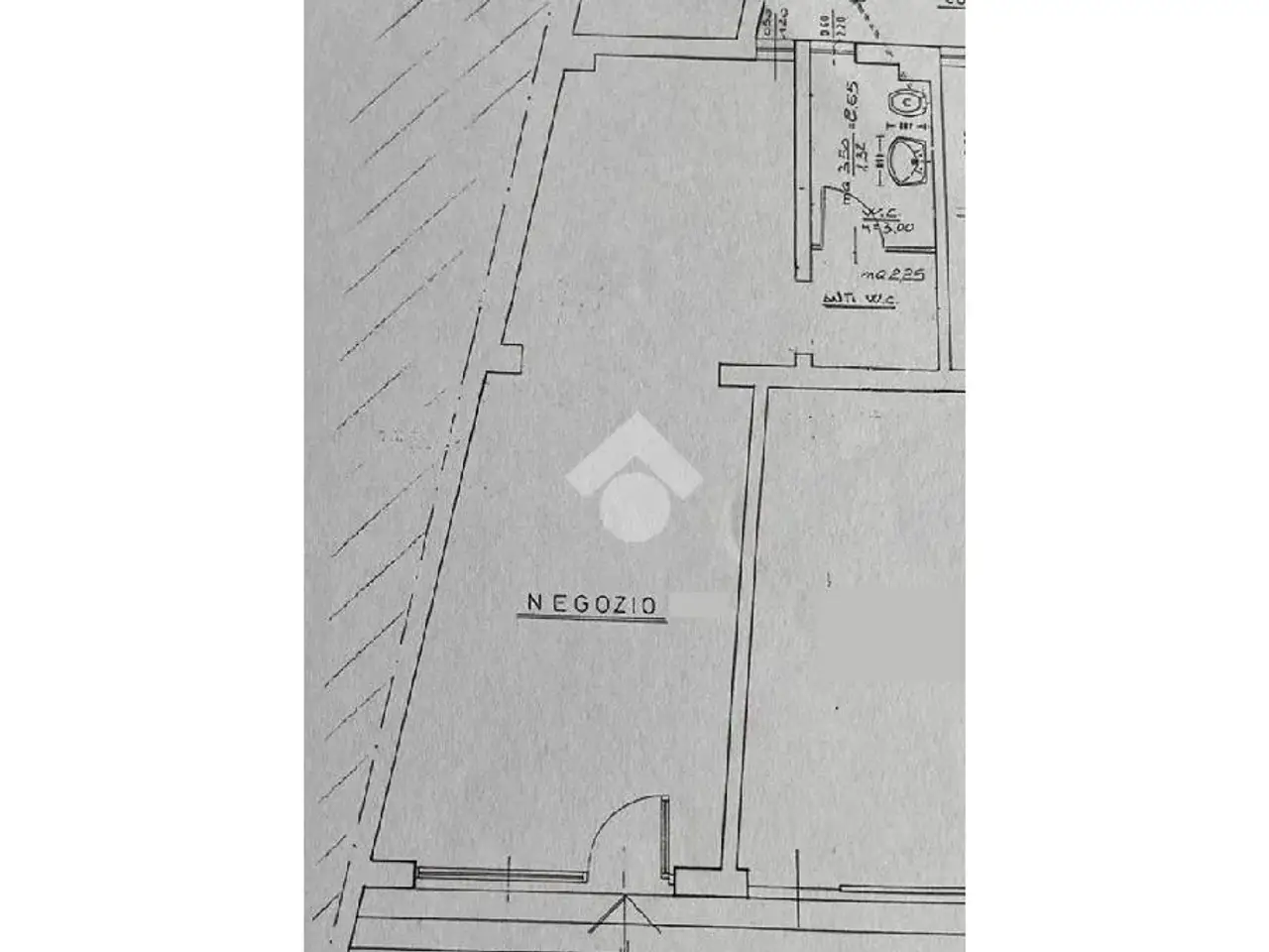 Negozio in Via Giuseppe Garibaldi, Ponte San Pietro, {3} - Planimetria 1