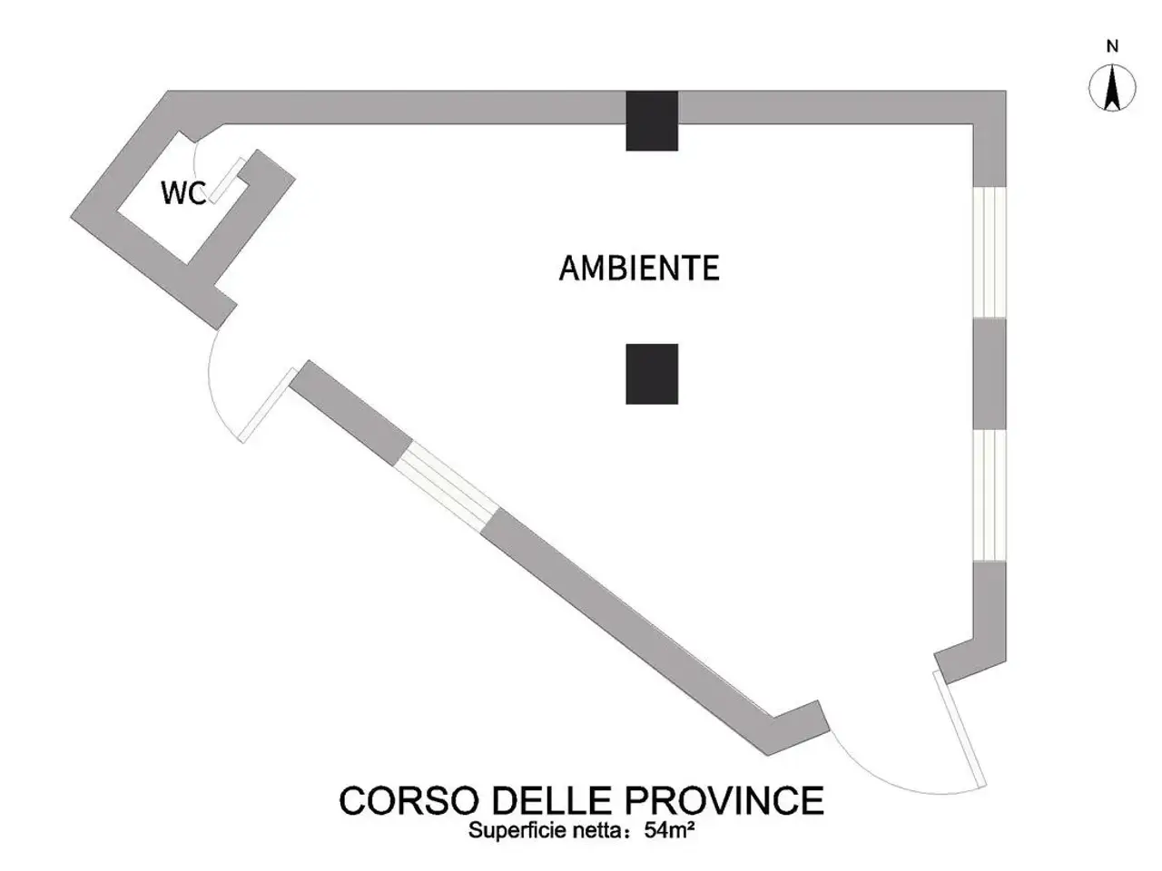 Negozio in Corso delle Province 214, Catania, {3} - Planimetria 1