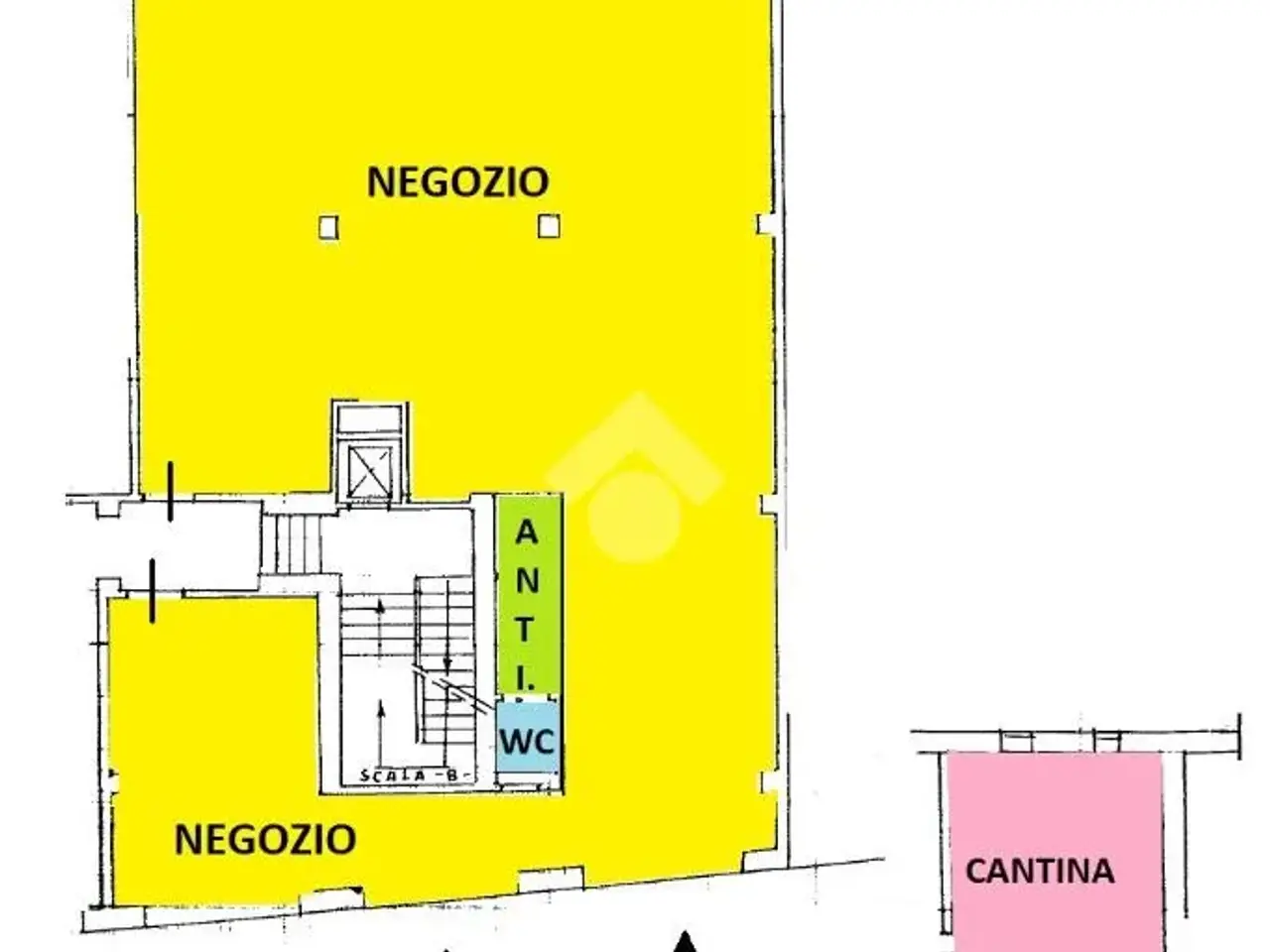 Negozio in Via Piave 9, Alessandria, {3} - Planimetria 1