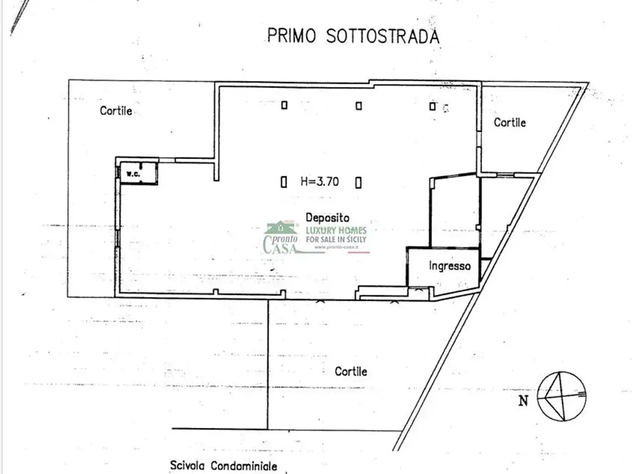 Palazzina commerciale in Via San Luigi, Ragusa, {3} - Planimetria 1