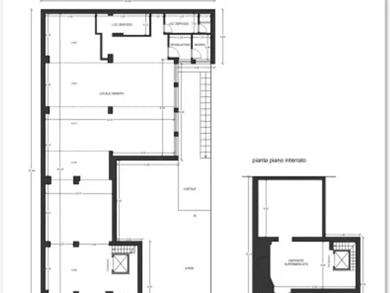 Negozio in Via André-Marie AmpèRe 103, Milano, {3} - Planimetria 1