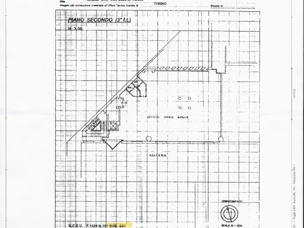 Ufficio in Corso Orbassano 336, Torino, {3} - Planimetria 1