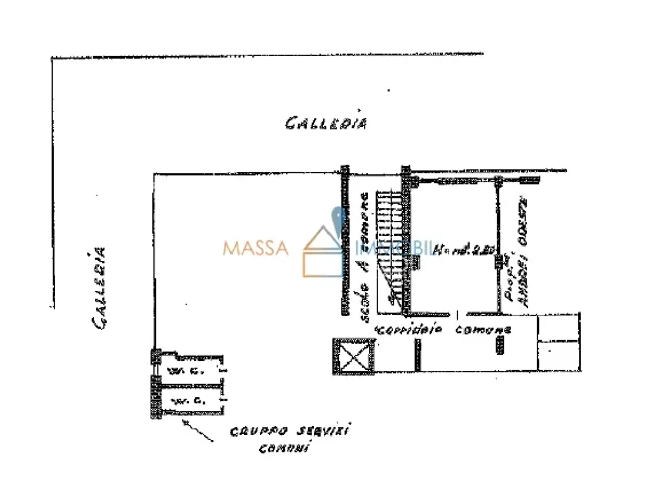 Ufficio in Viale Eugenio Chiesa 1, Massa, {3} - Planimetria 1