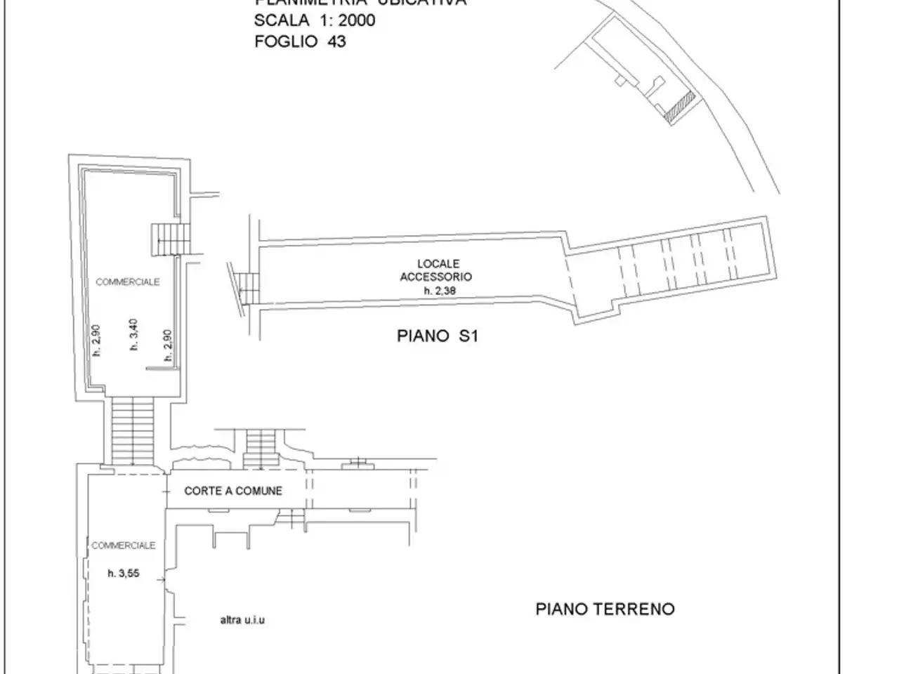 Negozio in Via Baldassarre Peruzzi  22, Siena, {3} - Planimetria 1