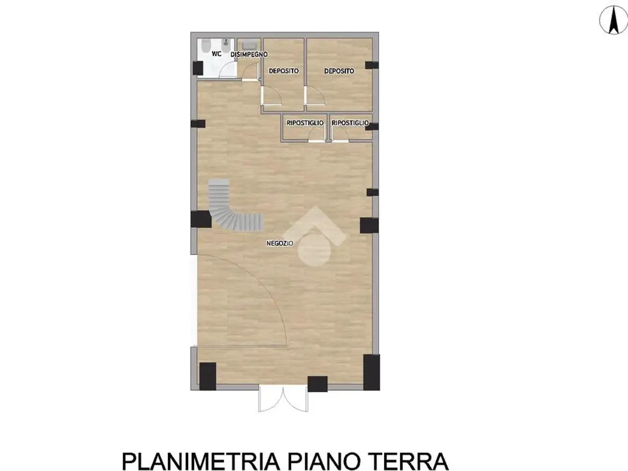 Negozio in Via Emilia Parmense 151, Piacenza, {3} - Planimetria 1