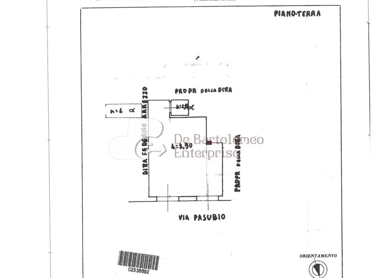 Negozio in Via Pasubio, Bari, {3} - Planimetria 1