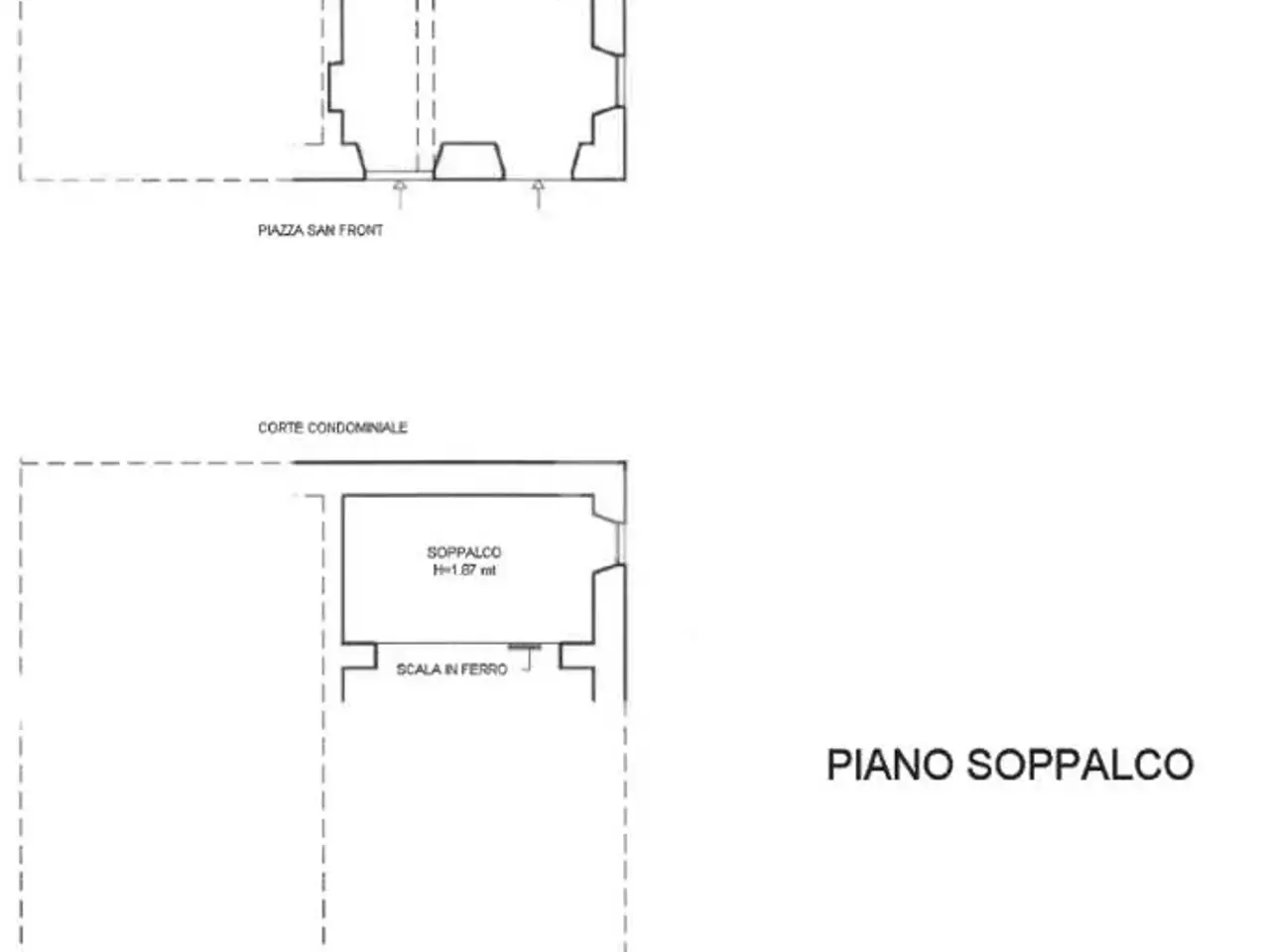 Negozio in Piazza Generale Negri di Sanfront, Chiavari, {3} - Planimetria 1