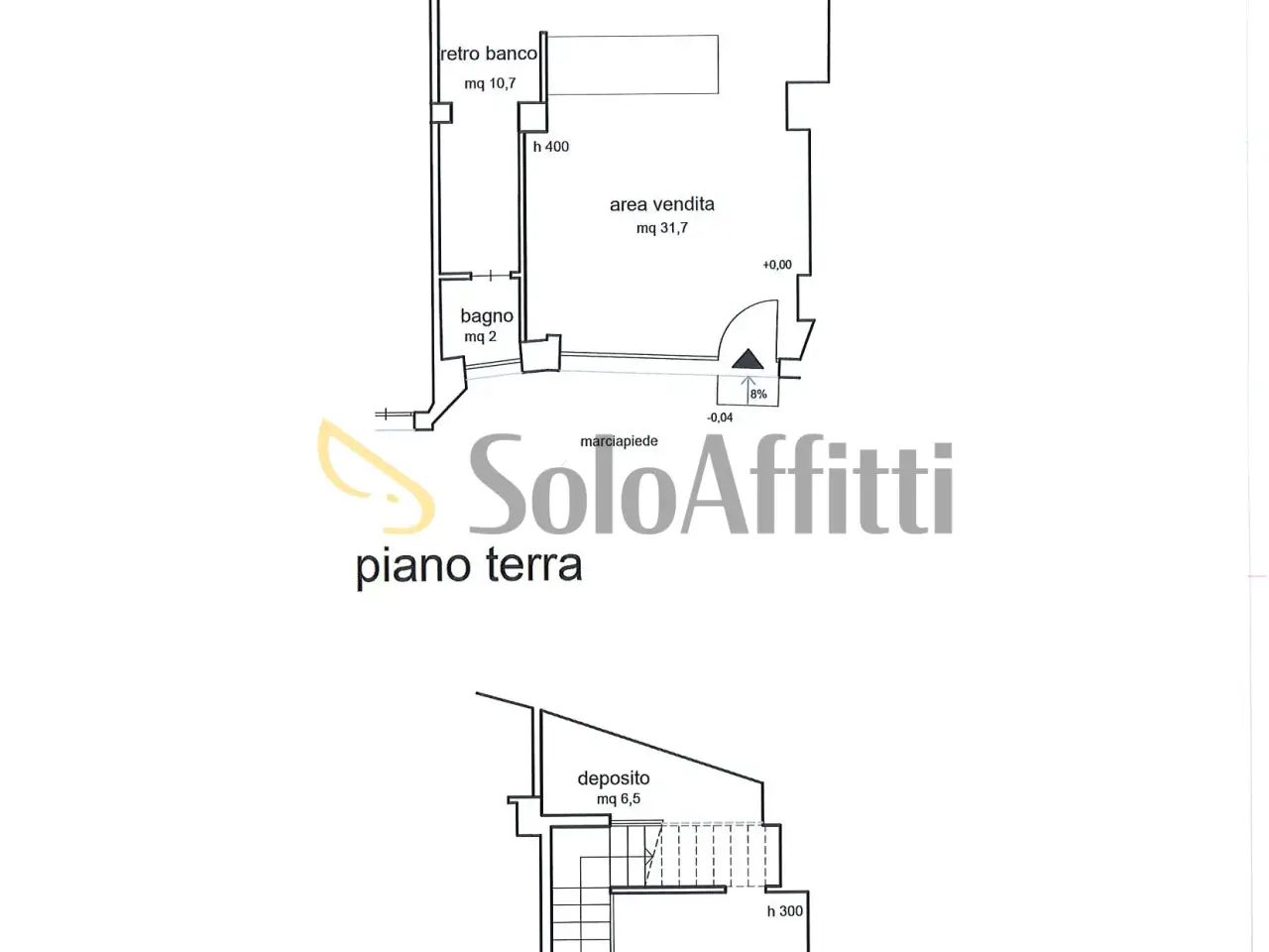 Negozio in Viale Giosuè Borsi 2/E, Terni, {3} - Planimetria 1