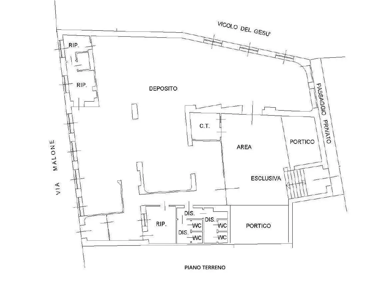 Palazzina commerciale in Via Malone 2, Corio, {3} - Planimetria 1