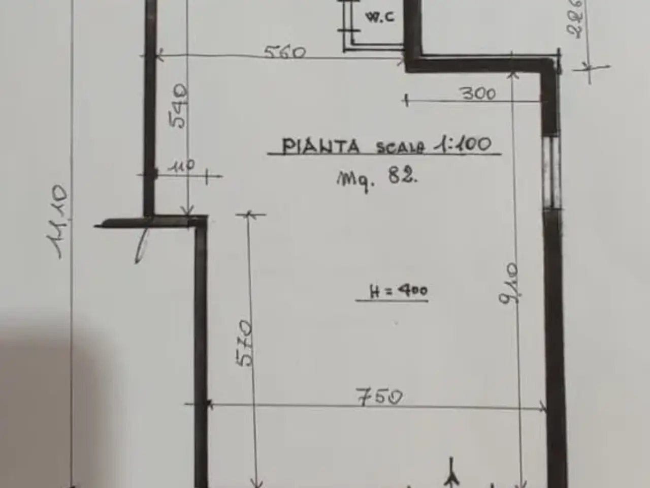 Locale commerciale in , Cascina, {3} - Planimetria 1