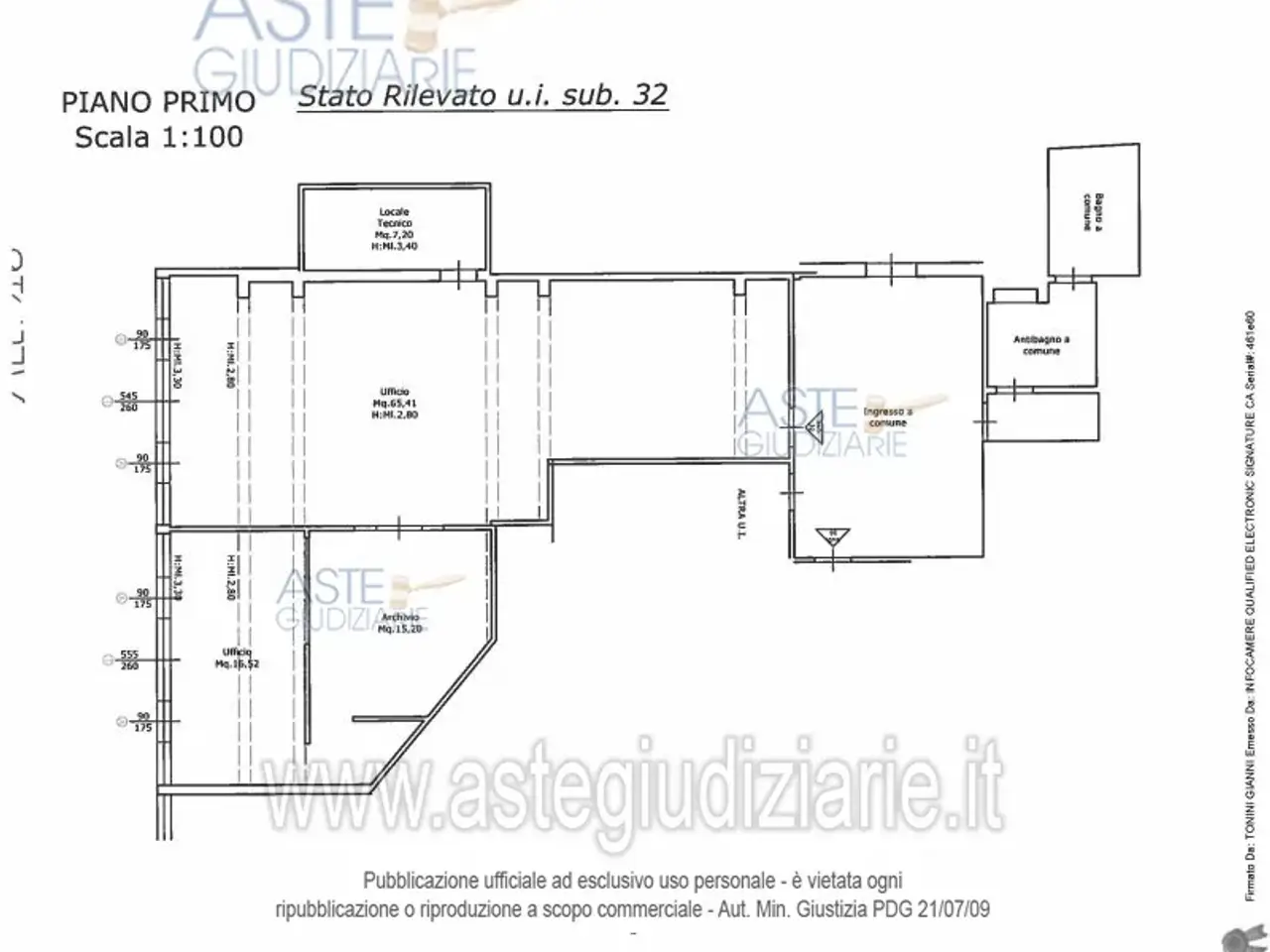 Ufficio in Via Lorenzo Ghiberti, 2b, 51100 Pistoia Pt, Italia 2b, Pistoia, {3} - Planimetria 1